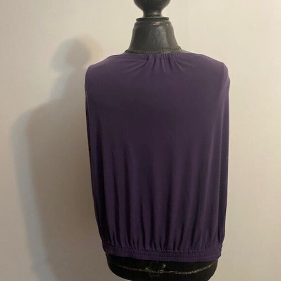 Michael Kors Purple off the shoulder top, size 3X - Picture 3 of 3